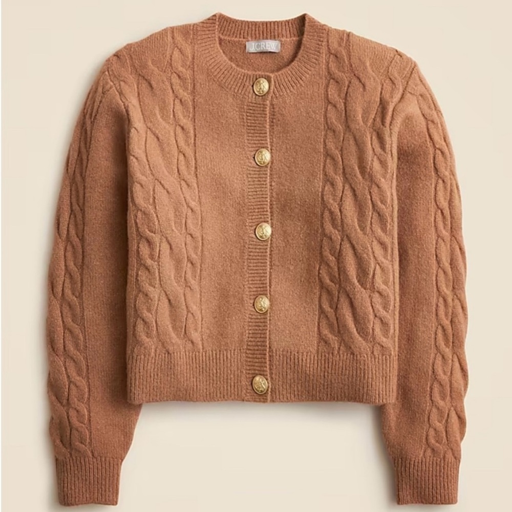 NWT J.Crew cable cardigan